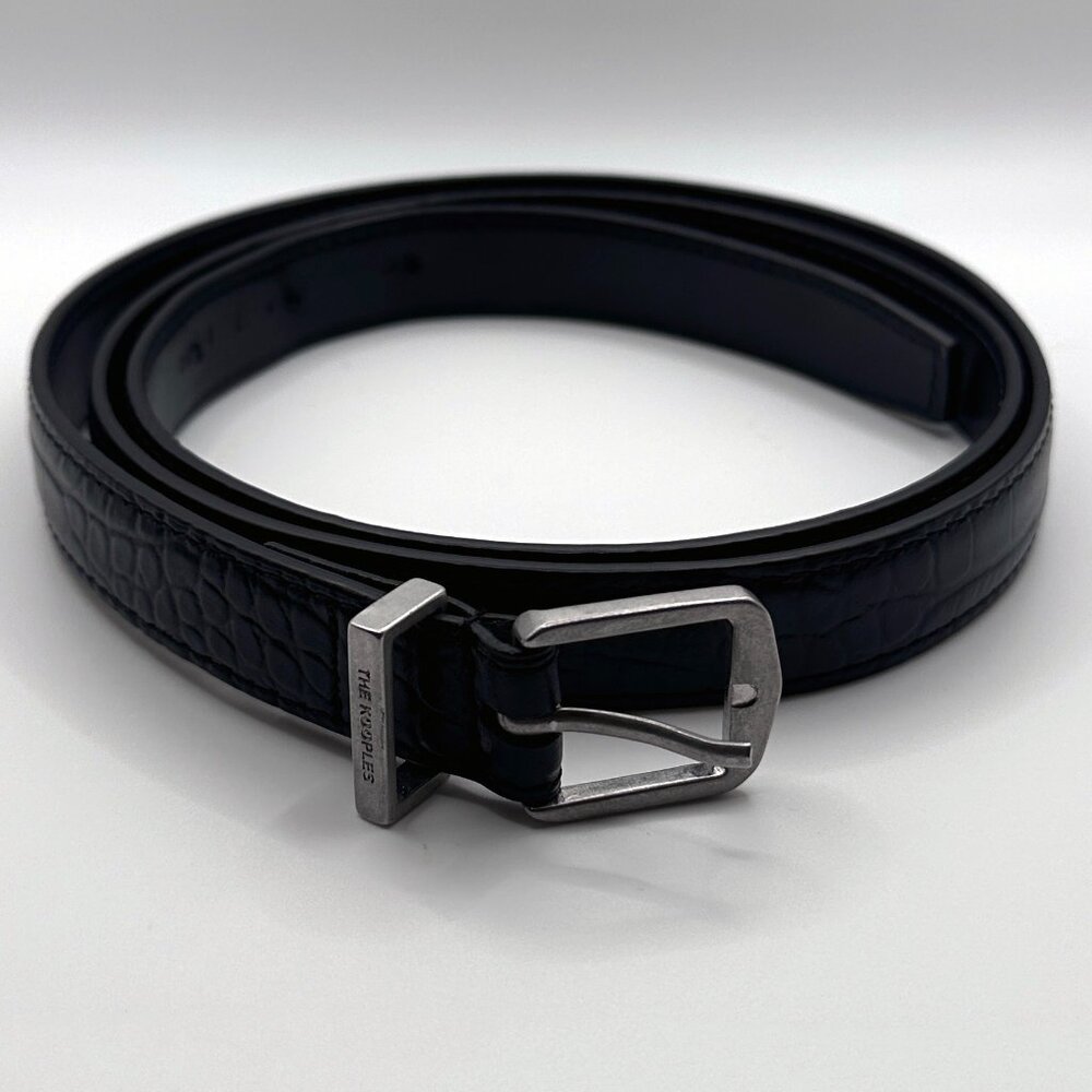 The Kooples Black Leather Belt